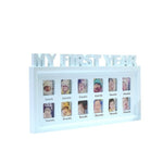 Creative DIY 0-12 Month Baby "MY FIRST YEAR" Pictures Display Plastic Photo Frame Souvenirs Commemorate Kids Growing Memory Gift