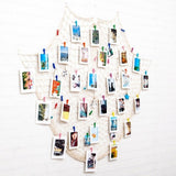 Hanging Picture Photo Frame Display with Clip and Fishing Net Rope Wall Decor Props Wall Decor Photo Frame Set