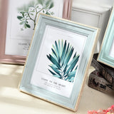 5 Sizes Rectangle Pictures Frames Resin Desk Table Decor Photo Frame with Transparent Organic Glass Wedding Family Photo Frames