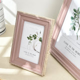 5 Sizes Rectangle Pictures Frames Resin Desk Table Decor Photo Frame with Transparent Organic Glass Wedding Family Photo Frames