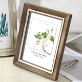 5 Sizes Rectangle Pictures Frames Resin Desk Table Decor Photo Frame with Transparent Organic Glass Wedding Family Photo Frames