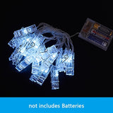 Photo Hanging Clips String Light Photo Collage Display Led Twinkle Light with Clip Home Bedroom Wall Decoration for Picture Card