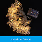 Photo Hanging Clips String Light Photo Collage Display Led Twinkle Light with Clip Home Bedroom Wall Decoration for Picture Card